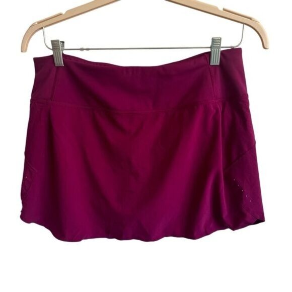 Athleta Run With It High Rise 14" Skort, Fuchsia, Size L - Picture 4 of 14